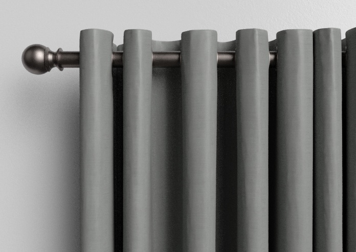 Faux Silk, Silver - Made to Measure Curtains - Image 12
